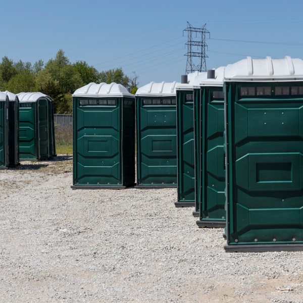 are there any environmental considerations for the disposal of waste from the event bathrooms